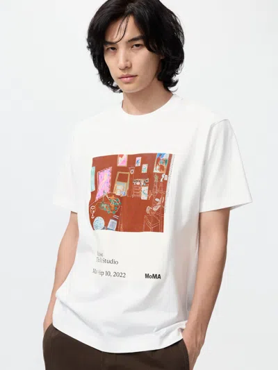 Uniqlo Men's Moma Poster Art Collection Ut Graphic T-shirt, White, Xl