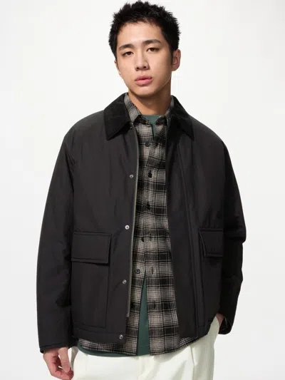 Uniqlo Men's Padded Short Blouson Jacket, Black, Xs