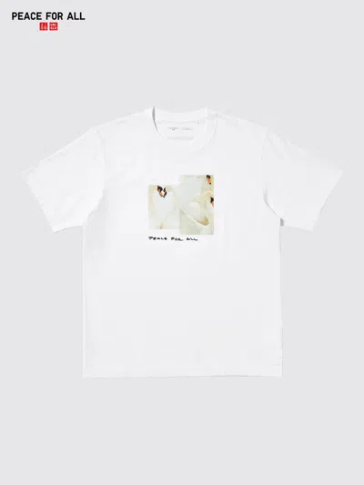 Uniqlo Men's Peace For All Graphic T-shirt Sofia Coppola, White, 3xl