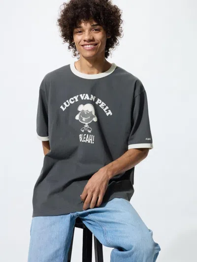 Uniqlo Men's Peanuts Ut Graphic T-shirt, Dark Gray, 2xl