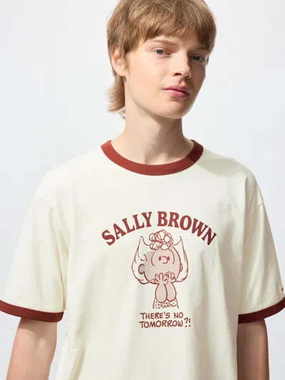 Uniqlo Men's Peanuts Ut Graphic T-shirt, Natural, 3xl In Neutral