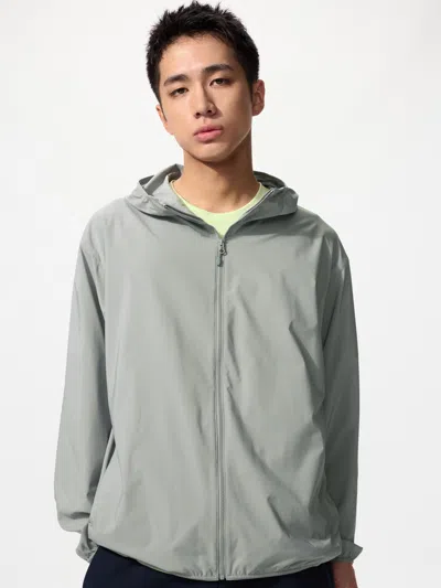 Uniqlo Men's Pocketable Uv Protection Parka With Water-repellent Gray 3xl  Us