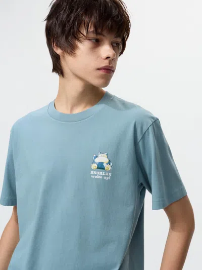 Uniqlo Men's Pokémon Ut Graphic T-shirt, Blue, 3xl