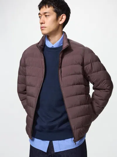 Uniqlo Men's Pufftech Jacket With Anti-static, Wine, Xs In Brown