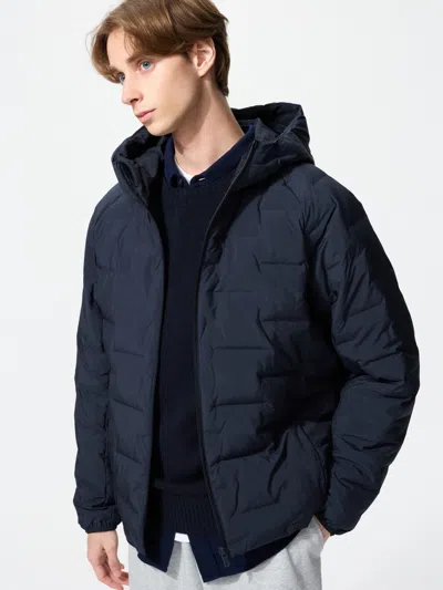 Uniqlo Pufftech Parka 'navy' In Blue