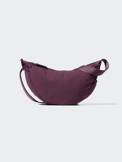 Uniqlo Men's Round Mini Shoulder Bag With Water-repellent, Purple