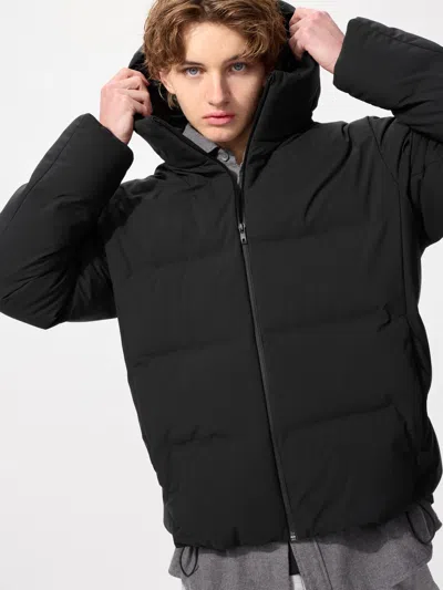 Uniqlo Men's Seamless Down Parka With Water-repellent Black Small  Us