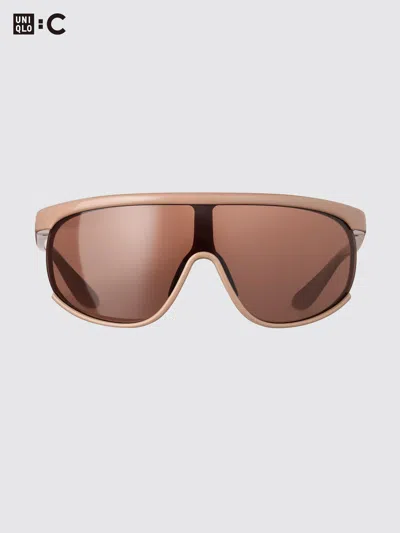 Uniqlo Men's Shield Sunglasses, Brown