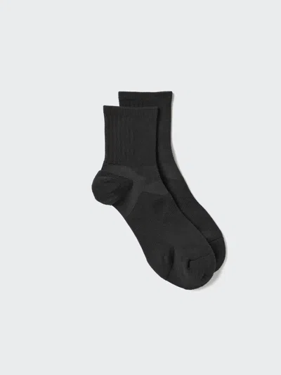 Uniqlo Men's Sports Half Socks With Deodorizing, Black, Us8-us11