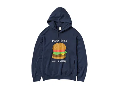 Pre-owned Uniqlo Men's  X Cpfm Spongebob Squarepants Hoodie (asia Sizing) In Navy Blue