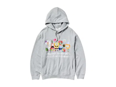Pre-owned Uniqlo Men's  X Cpfm Spongebob Squarepants Hoodie In Gray