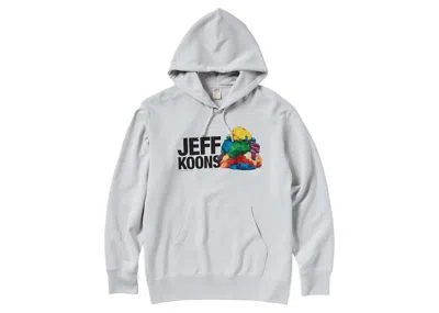 Pre-owned Uniqlo Men's  X Jeff Koons Ut Graphic Hoodie In Light Gray