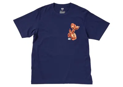Pre-owned Uniqlo Men's  X Jeff Koons Ut Graphic T-shirt In Navy Blue