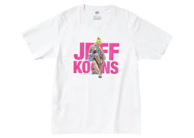 Pre-owned Uniqlo Men's  X Jeff Koons Ut Graphic T-shirt In White/pink