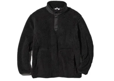 Pre-owned Uniqlo Men's  X White Mountaineering Fleece Oversized Longsleeve Pullover (asia Sizing) In Black