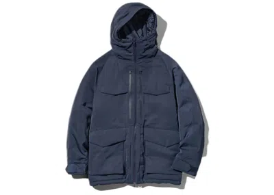 Pre-owned Uniqlo Men's  X White Mountaineering Hybrid Down Oversized Parka (asia Sizing) In Jacket Navy Blue