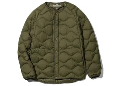 Pre-owned Uniqlo Men's  X White Mountaineering Ultra Light Down Oversized Jacket (asia Sizing) In Olive