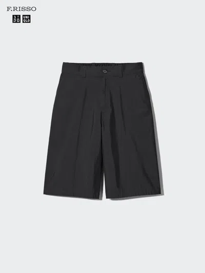 Uniqlo Men's Wide Shorts 13", Black, 2xl