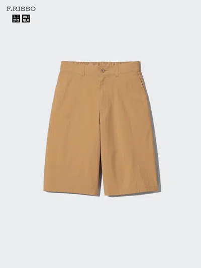 Uniqlo Men's Wide Shorts 13", Brown, 2xl