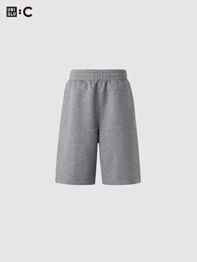 Uniqlo Men's Wide Sweat Shorts, Gray, 2xl