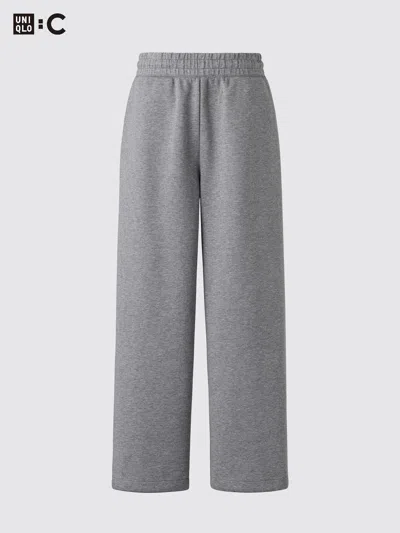 Uniqlo Men's Wide Sweatpants, Gray, 2xl