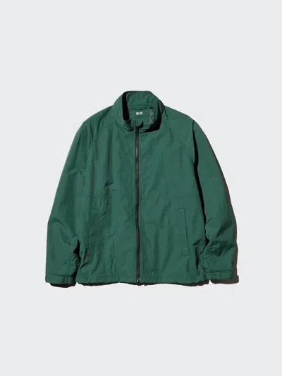 Uniqlo Men's Windproof Stand Blouson Jacket, Green, 3xl