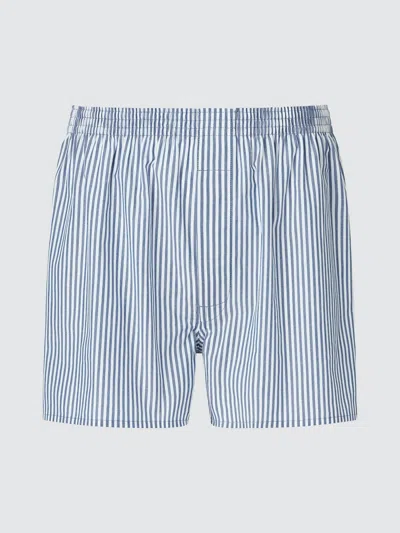 Uniqlo Men's Woven Trunks London Striped, Blue, Small