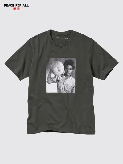 Uniqlo Peace For All Graphic T-shirt Basquiat Dark Gray Xs  Us