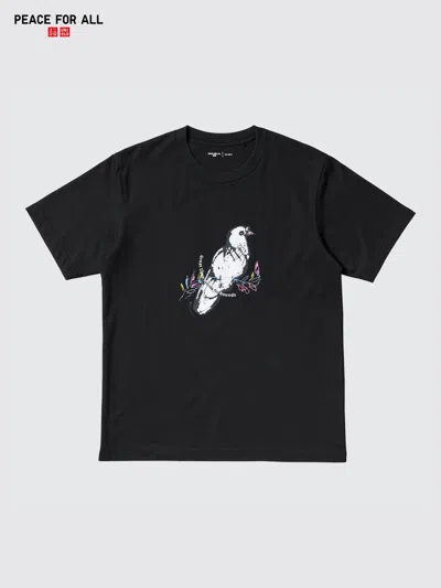Uniqlo Peace For All Graphic T-shirt Han Meilin Black Xs  Us