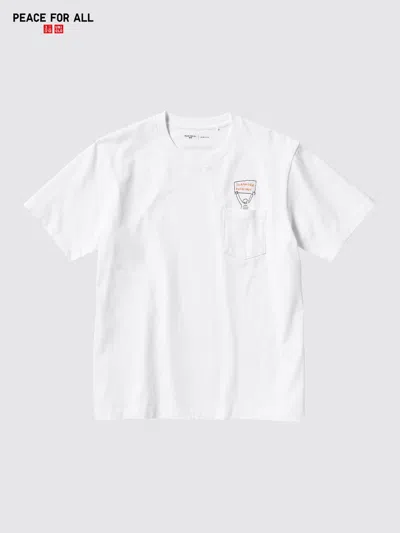 Uniqlo Peace For All Graphic T-shirt Jason Polan White 3xl  Us