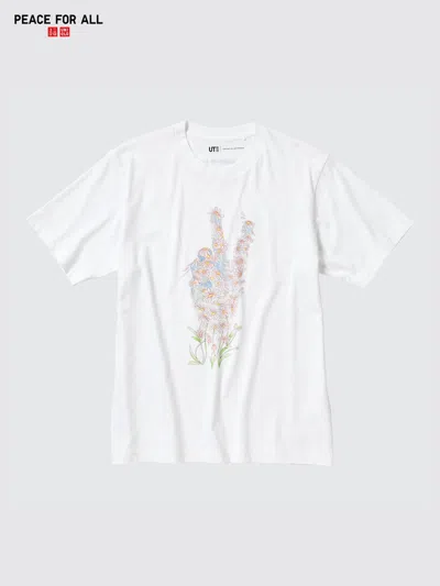 Uniqlo Peace For All Graphic T-shirt Jw Anderson White 3xl  Us