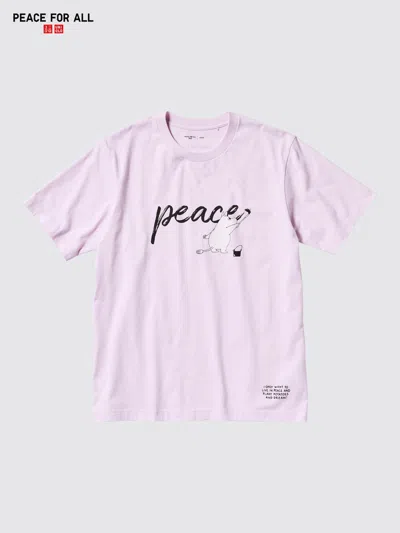 Uniqlo Peace For All Graphic T-shirt Moomin Pink 2xs  Us