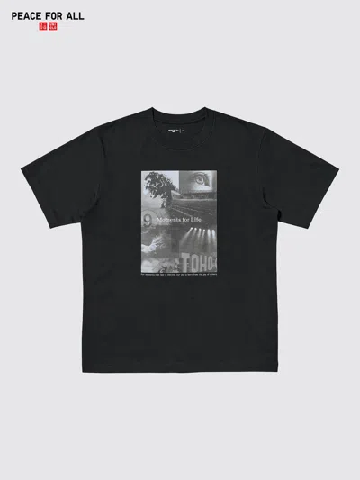 Uniqlo Peace For All Graphic T-shirt Toho Co., Ltd. Black 2xl  Us