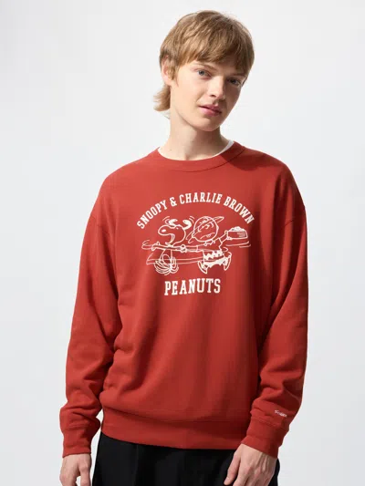 Uniqlo Peanuts Sweatshirt Red 2xl  Us