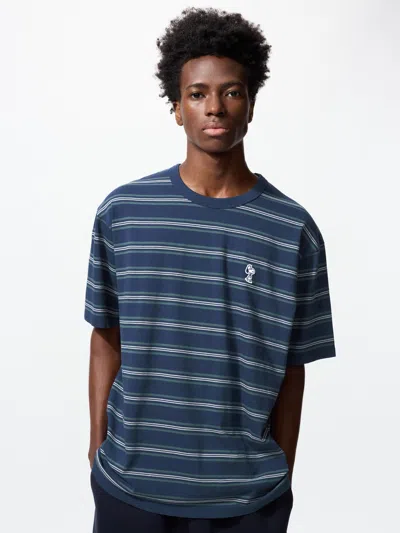 Uniqlo Peanuts Ut Graphic T-shirt Blue 3xl  Us