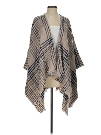 Pre-owned Uniqlo Poncho In Brown