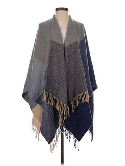 Pre-owned Uniqlo Poncho In Gray