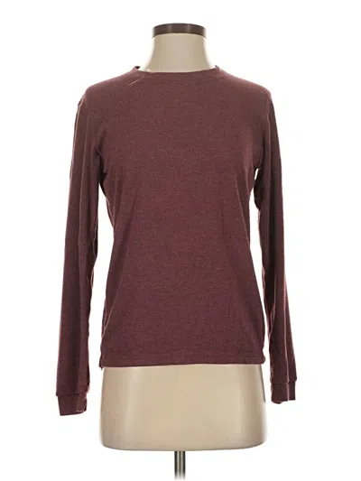 Pre-owned Uniqlo Pullover Sweater In Burgundy