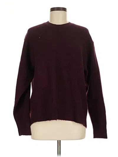 Pre-owned Uniqlo Pullover Sweater In Burgundy