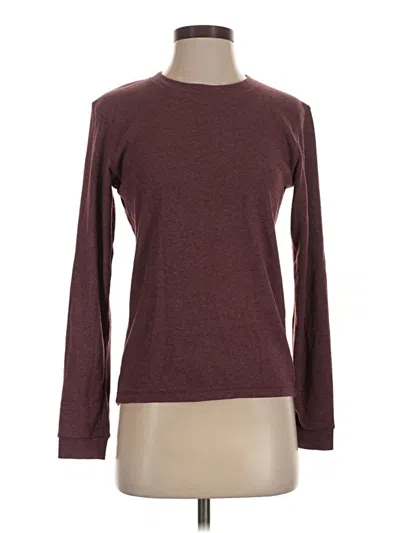 Pre-owned Uniqlo Pullover Sweater In Burgundy