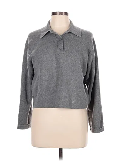 Pre-owned Uniqlo Pullover Sweater In Gray