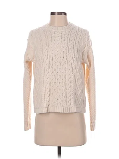 Pre-owned Uniqlo Pullover Sweater In Ivory