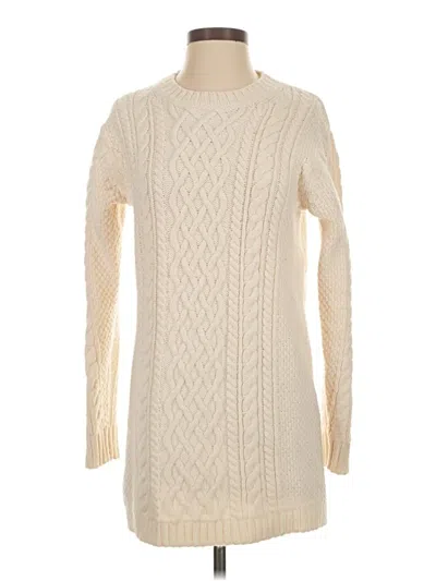 Pre-owned Uniqlo Pullover Sweater In Ivory