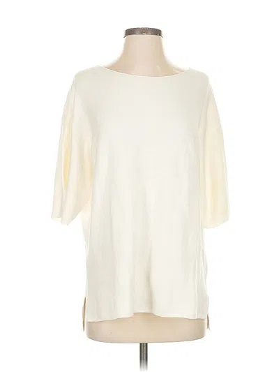 Pre-owned Uniqlo Pullover Sweater In White