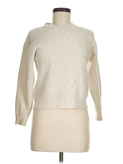 Pre-owned Uniqlo Pullover Sweater In White
