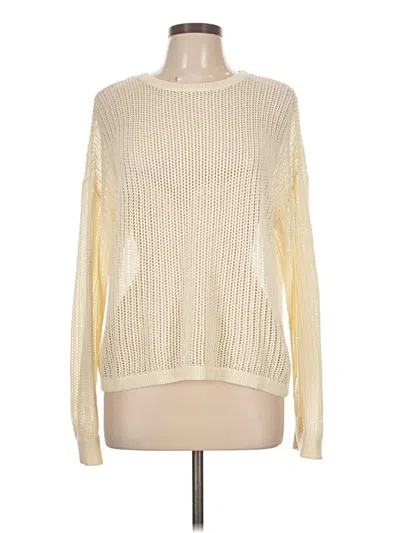 Pre-owned Uniqlo Pullover Sweater In White