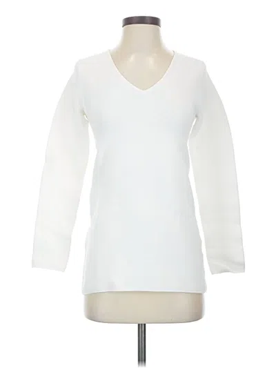 Pre-owned Uniqlo Pullover Sweater In White