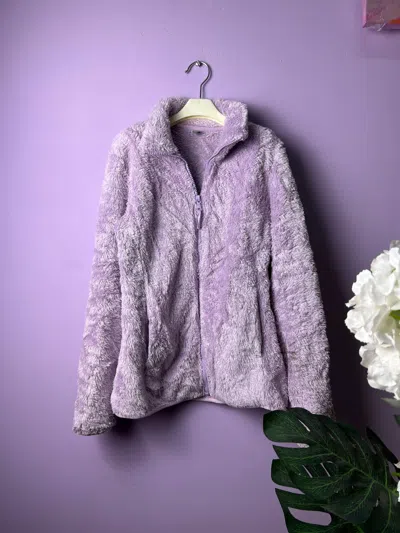 Pre-owned Uniqlo Purple  Faux Fur Zipper Jackets