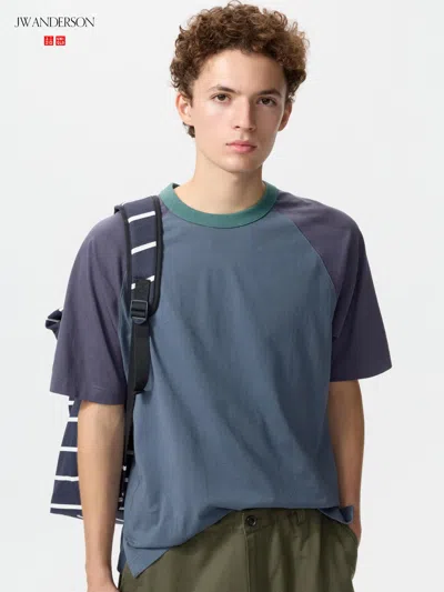 Uniqlo Raglan T-shirt Blue 3xl  Us