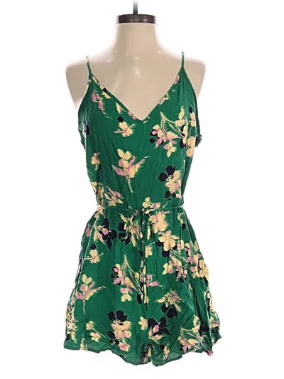 Pre-owned Uniqlo Romper In Green